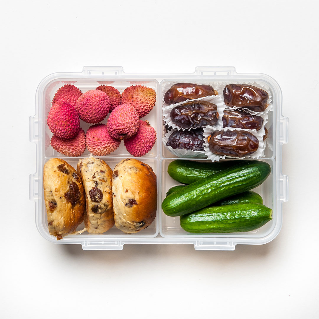 Vershoudbakje met vakjes 1600 ml