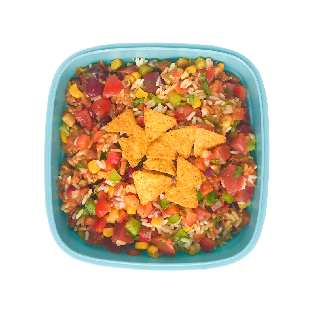 Stapelbare vershoudbakjes 3-delig 1600 ml blauw