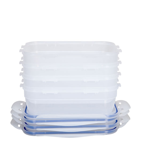 Stapelbare vershoudbakjes 1,2 liter