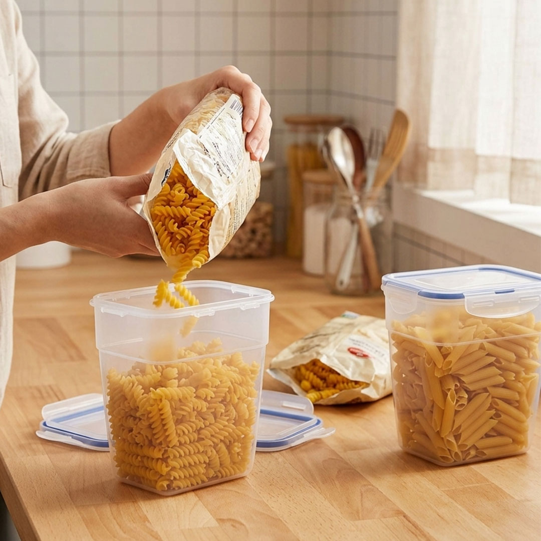 Stapelbaar vershoudbakje 1,3 liter