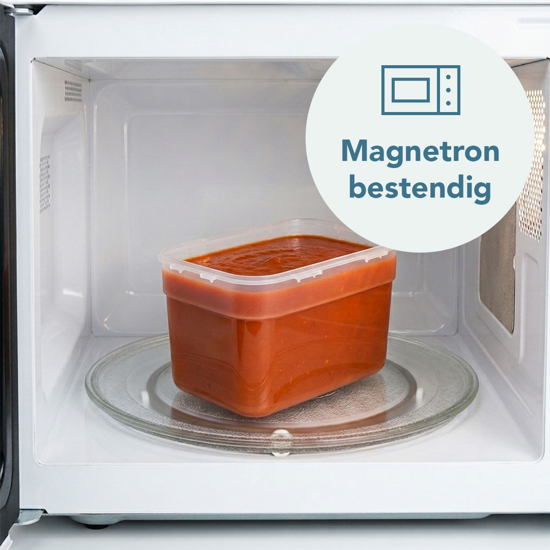 Stapelbaar vershoudbakje 2400 ml
