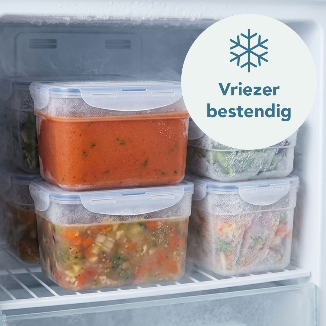 Stapelbaar vershoudbakje 2400 ml