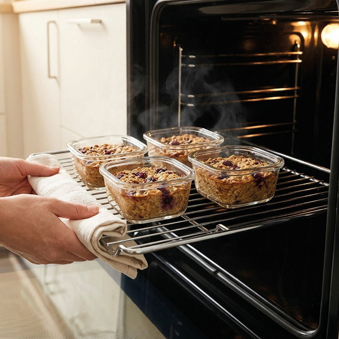 Glazen vershoudbakjes 300 ml