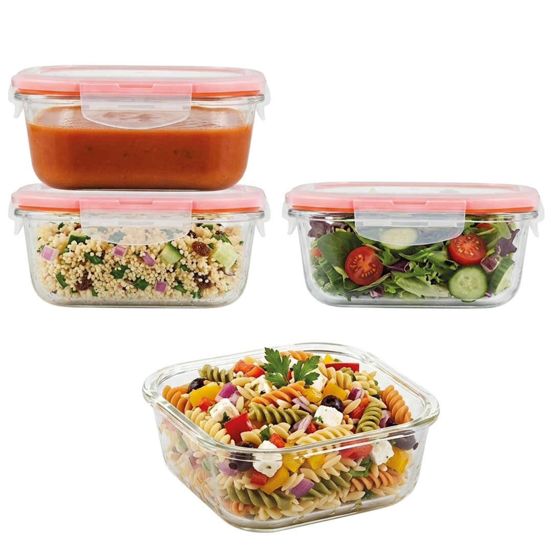 Glazen vershoudbakjes 750 ml