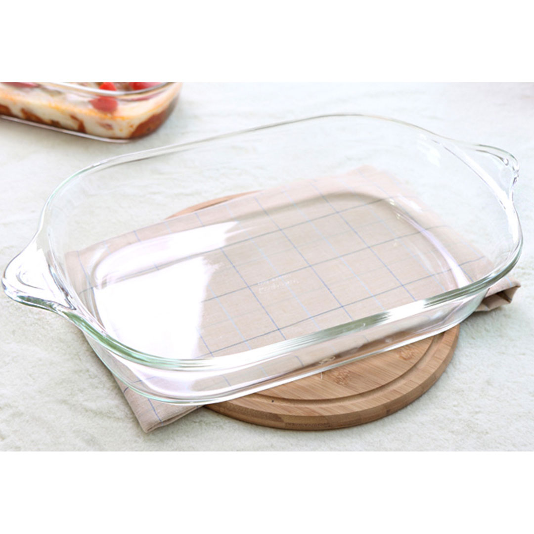 Glazen ovenschaal met handgreep 4.4 L - Afbeelding 3