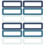 Stickervel blauw - 12 stickers