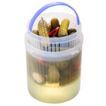 Ronde vershouddoos met tray