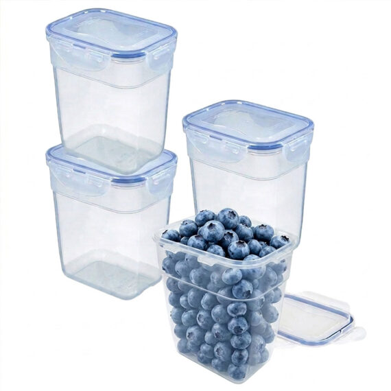 Set stapelbare vershoudbakjes 1,3 liter