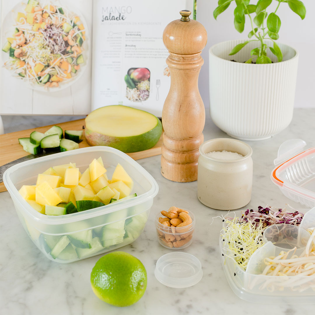 Salade lunchbox met tray 950 ml - Afbeelding 7