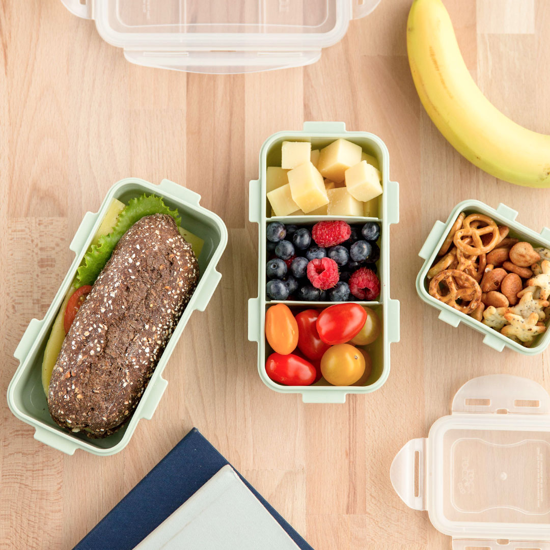 Kleine lunchboxen groen