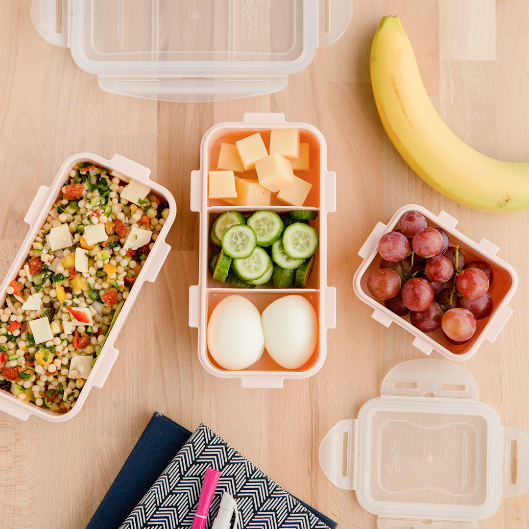 Kleine lunchboxen roze