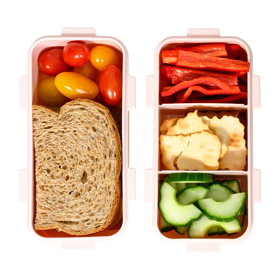 Kleine lunchboxen set roze
