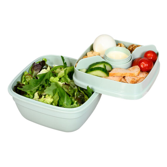 Salade lunchbox tray groen