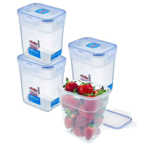 Set stapelbare vershoudbakjes 1,3 liter