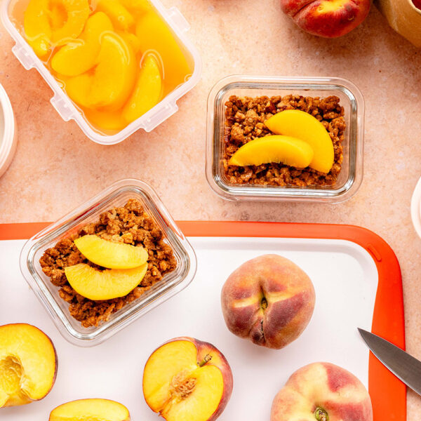 Perzik crumble