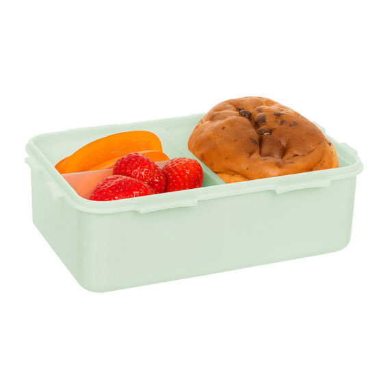 Lunchbox met vakjes groen