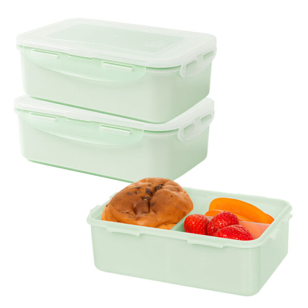 Lunchboxen met vakjes groen