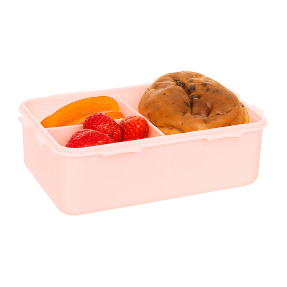 Lunchbox met vakjes roze