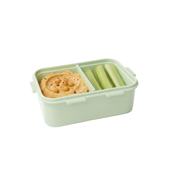 Snackdoosje met vakjes groen