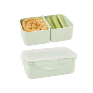 Snackdoosje met vakjes groen