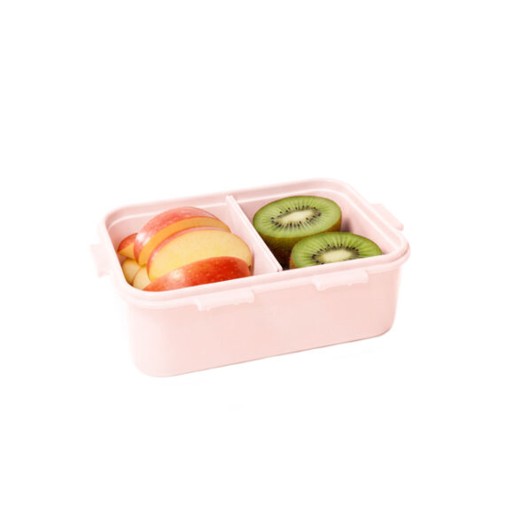 Snackdoosje met vakjes roze