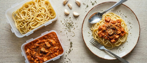 Meal prep recept zalmpasta