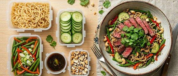Meal prep recept Aziatische maaltijdsalade