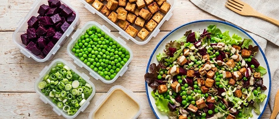 Meal prep recept bietensalade