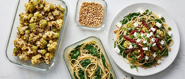Meal prep recept pasta bloemkool