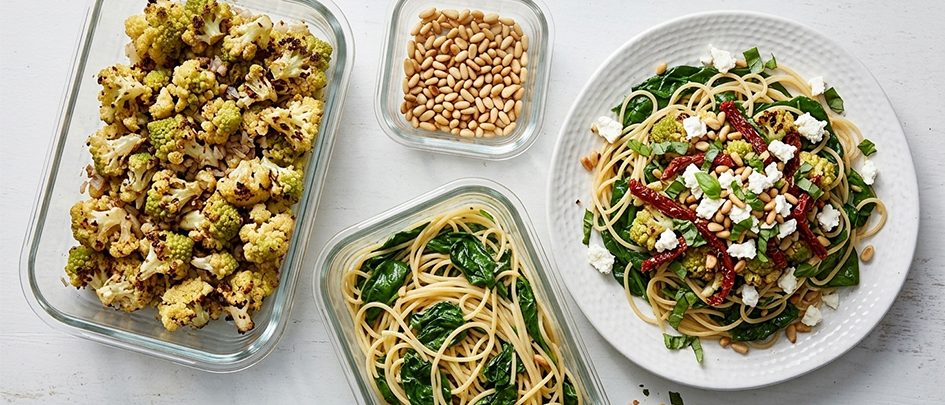 Meal prep recept pasta bloemkool