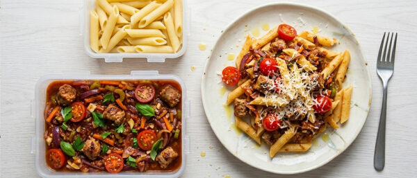 Meal prep recept penne met venkelworstjes