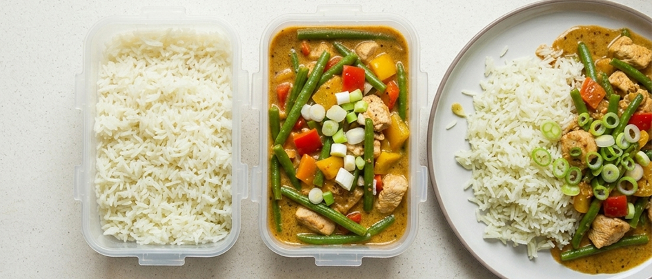 Meal prep recept rijst met curry