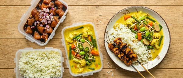 Meal prep recept saté met rijst en sajoer lodeh